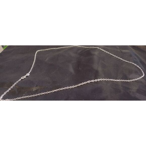 Sterling Silver 925 Plated 22 Inch Rolo Link Chain Necklace New 1/16th" Wide - Picture 1 of 3
